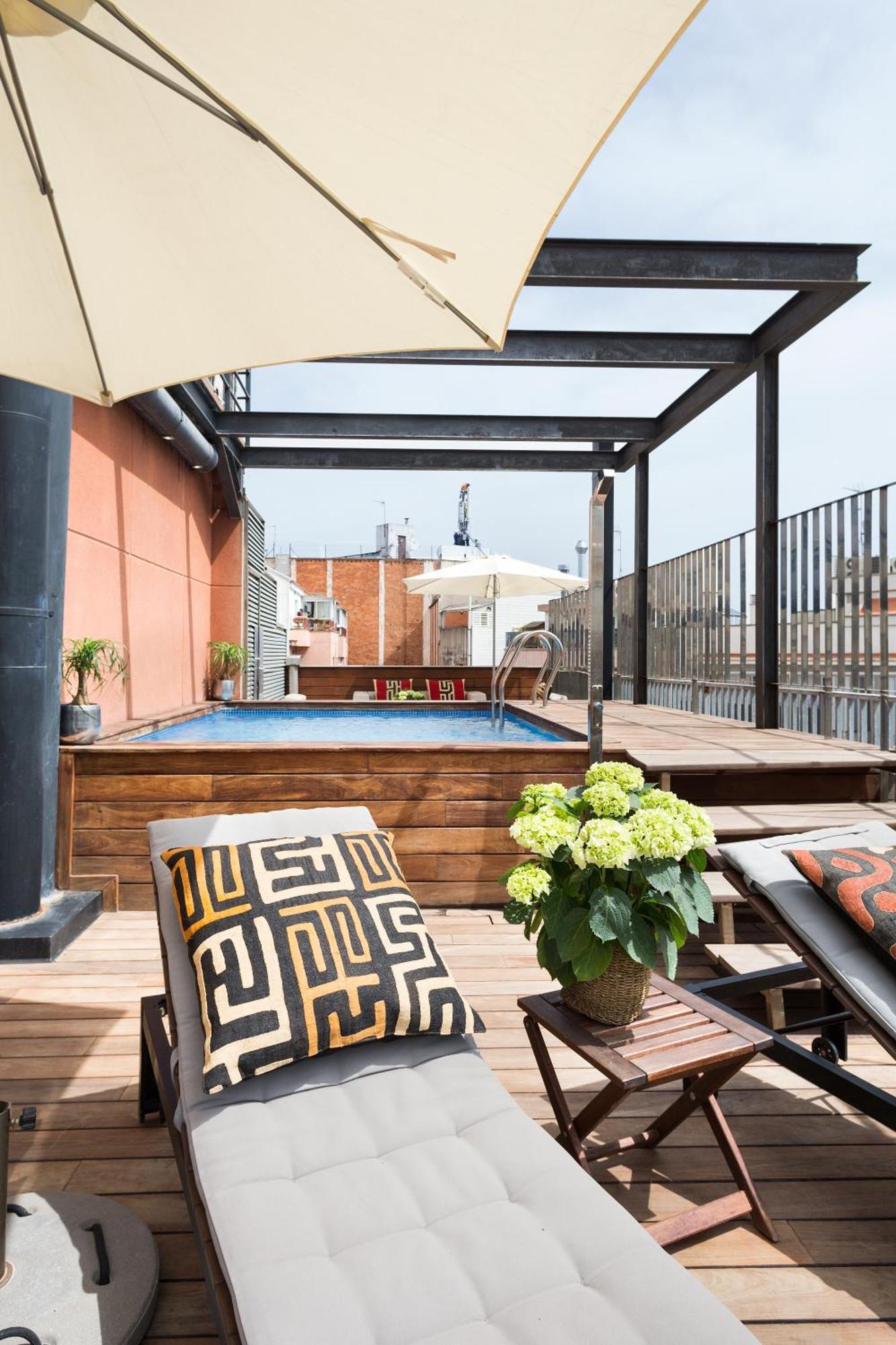 Apartment Barcelona Rentals - Pool Terrace In City Center Ruang foto